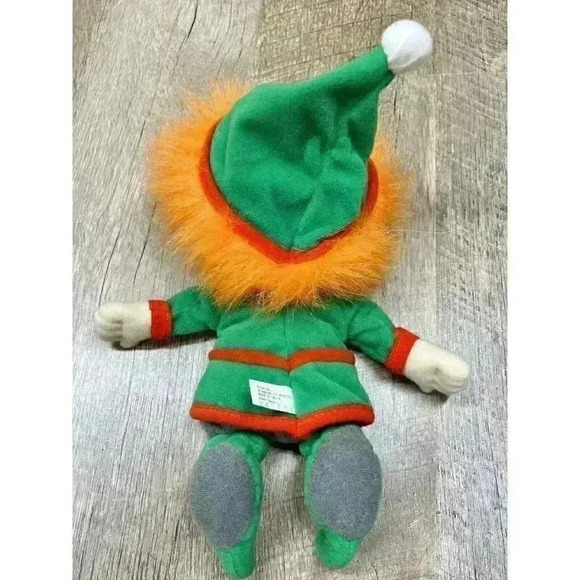 Vtg Rugrats Chuckie Finster Christmas Holiday Elf Bean Bag Toy Plush 1997 - Picture 4 of 7